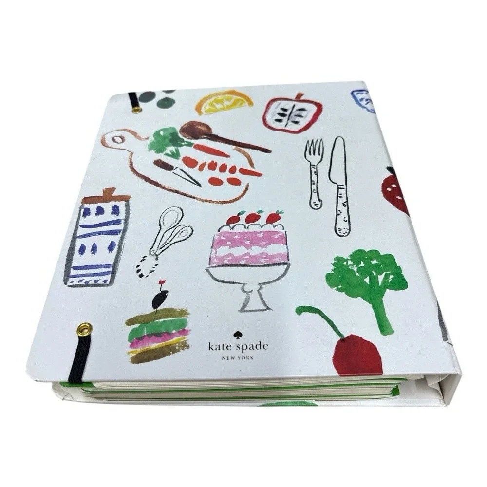 Vtg Kate Spade New York Bella Pantry Blank Recipe Book Spiral Bound New Unused